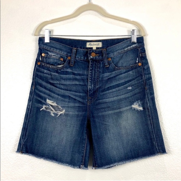 Madewell Distressed Boyfriend Denim Shorts NWOT